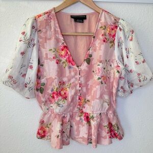 Anthropologie Hemant & Nandita Rose Garden Blouse